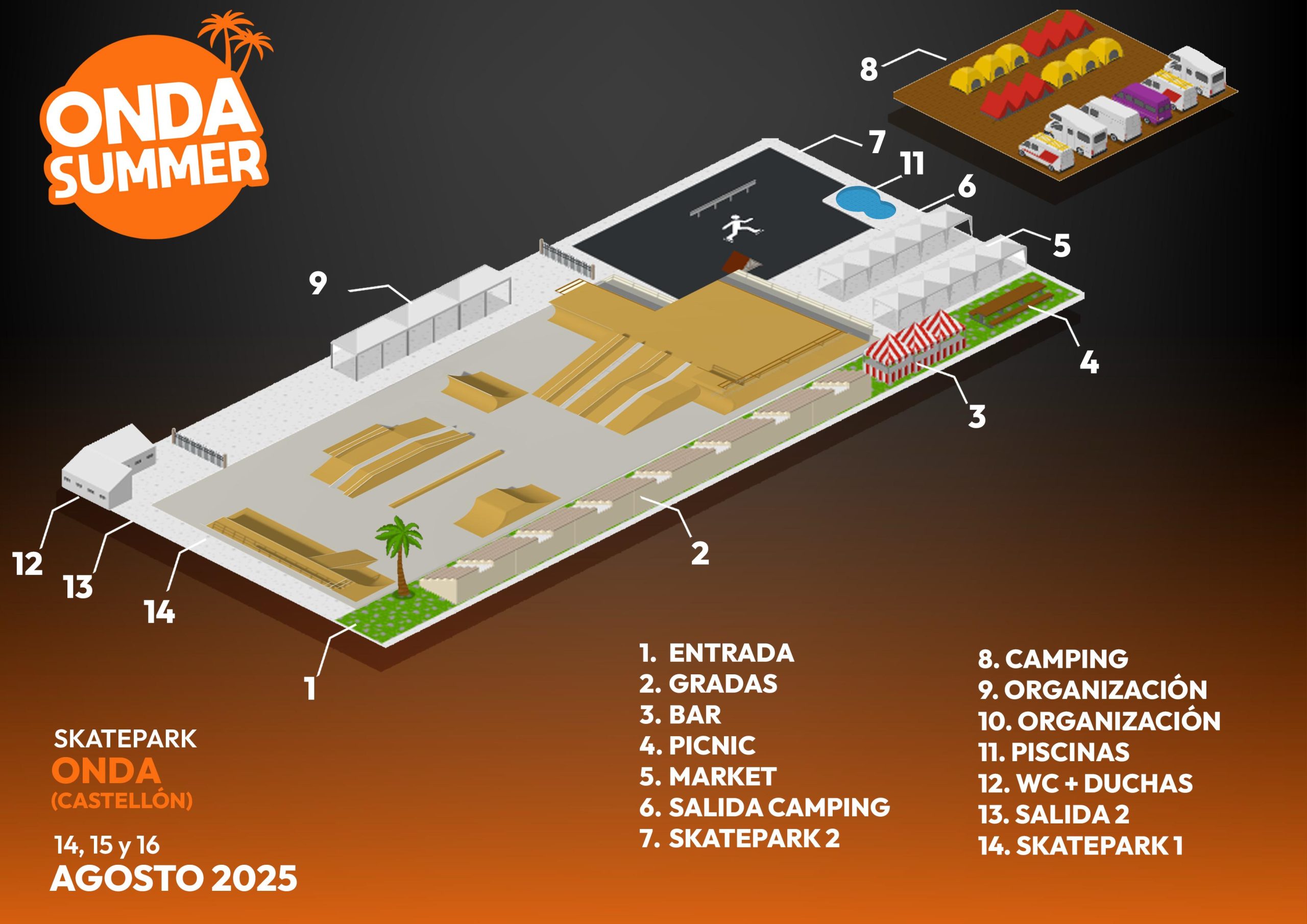 Mapa OSC con Camping